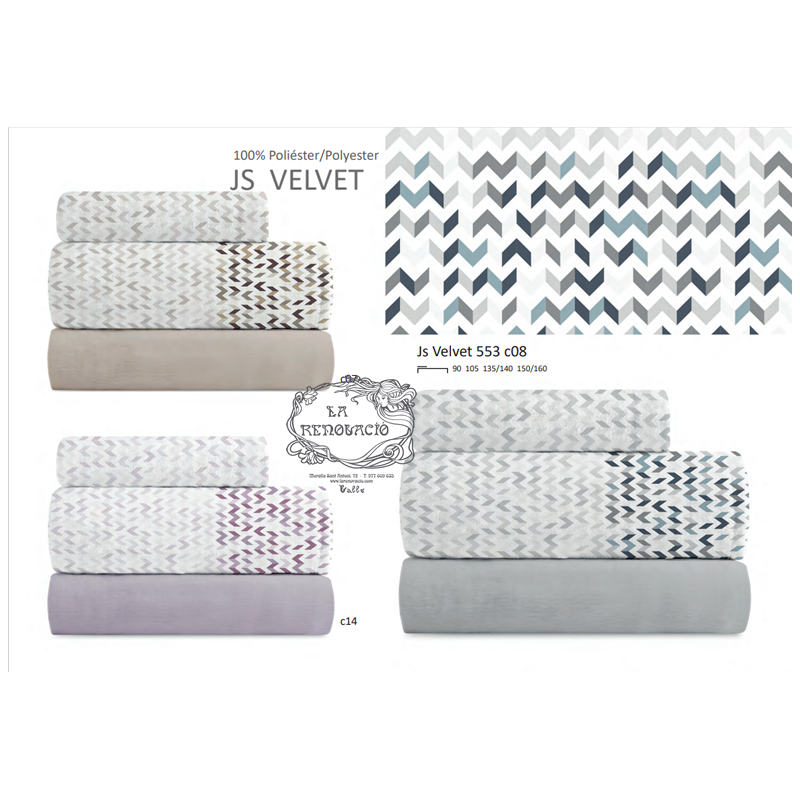 Joc llençols coralina Velvet 553