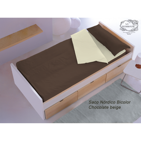 Sac Nòrdic Bicolor  Chocolate Beig