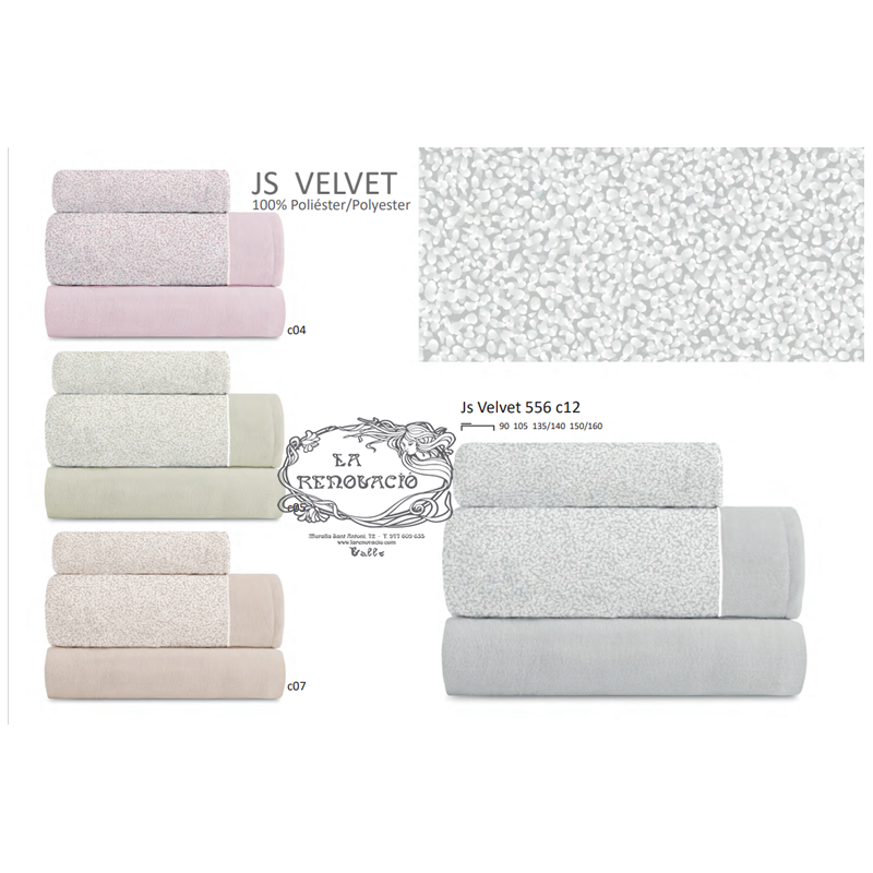 Juego sábanas coralina Velvet 556