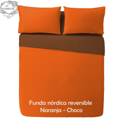 FUNDA NÒRDIDCA BICOLOR REVERSIBLE  Naranja / Choco