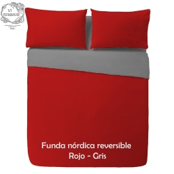 FUNDA NÒRDIDCA BICOLOR REVERSIBLE  Rojo / Gris