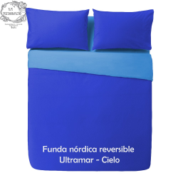 FUNDA NÒRDIDCA BICOLOR REVERSIBLE  Ultramar / Cielo