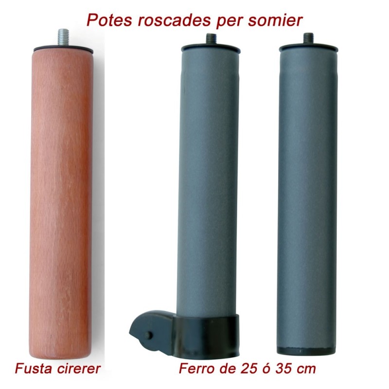 Patas para cama, metálicas Patas para cama, metálicas