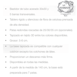 BASE ENTAPISSADA FUTURA AMB TEIXIT 3D