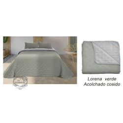 Colcha bouti LORENA Verde/ Piedra