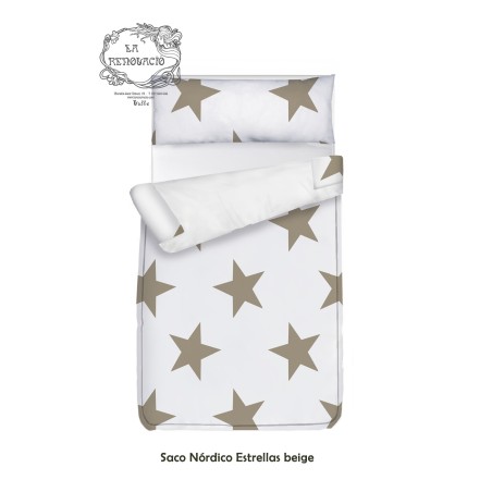 Saco nórdico STAR BEIGE estampado a medida