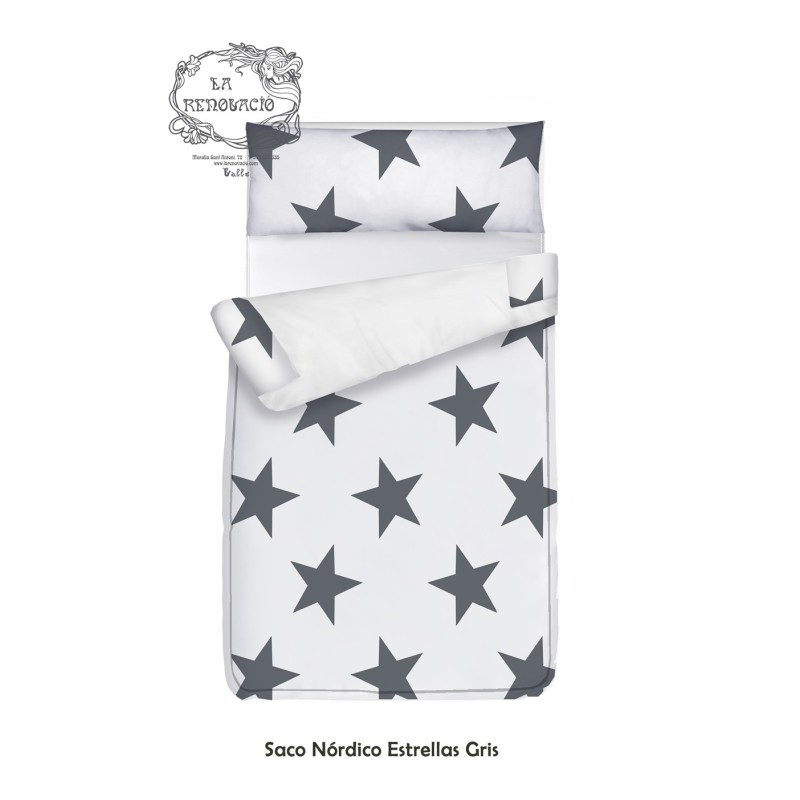 Saco nórdico STAR GRIS estampado a medida