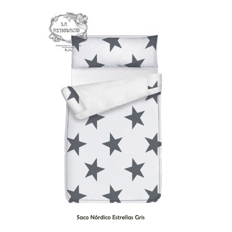 Saco nórdico STAR GRIS estampado a medida